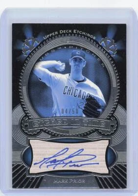 2004 Upper Deck Etchings #ET-MP Mark Prior Etched in Time Autograph Blue #/50 - Image 1 of 2