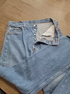 Pantalones de mezclilla Levi's 501 azul pierna recta para hombre talla 36x32 Levi Strauss WPL 423 - Imagen 1 de 5
