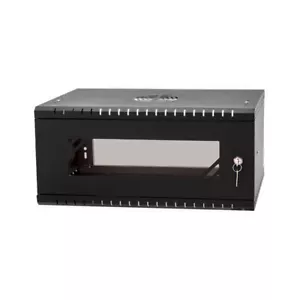 Stalflex RC19-4U-350GB Rack Cabinet 19" 4U, 350mm Glass Door, Black - Picture 1 of 5