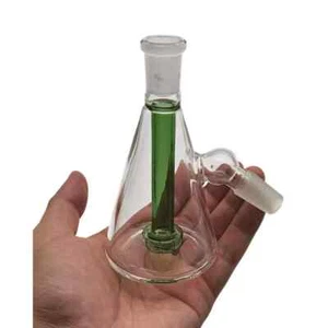 45 Degrees Shower Head Ash Catcher 14mm Male Joint Water Pipe Hookah Attachment - Picture 1 of 3