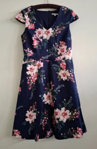 TARGET, Women's Floral, Fit & Flare Dress, size 12, in good condition - Picture 1 of 16
