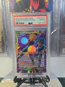 2022 SSB Vegeta & SS Trunks Father Son Onslaught Foil Dragon Ball Super PSA 10 - Picture 1 of 2