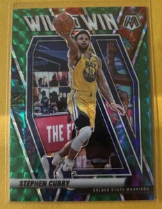 2020-21 Panini Mosaic STEPHEN CURRY #6  Will To Win Green Prism - Picture 1 of 2