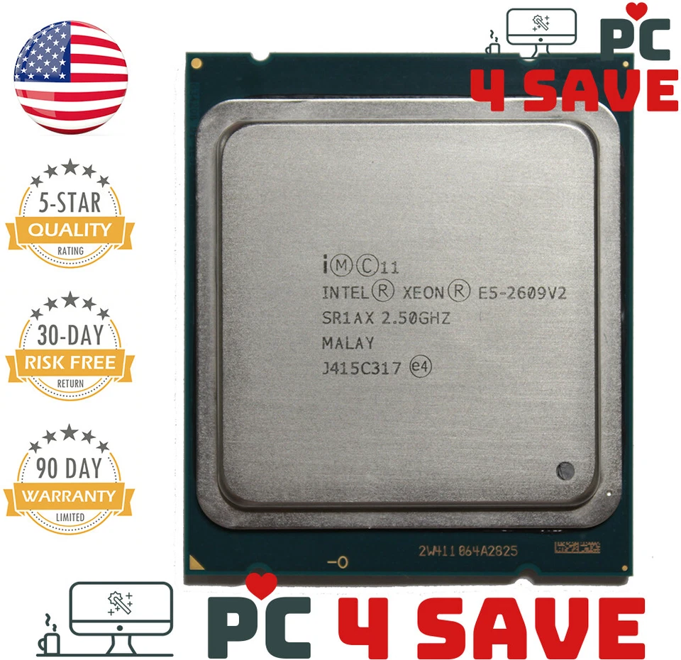 Intel Xeon E5-2609 V2 SR1AX 2.50GHz 10M Quad-Core LGA 2011 Server Processor 80W - Image 1 of 1