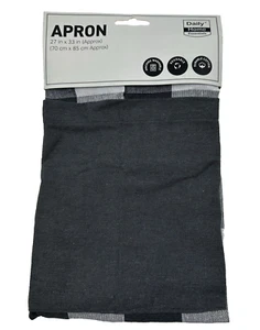 Apron Gray Daily Home Essentials Cotton/Poly  27 inches wide. 33 inches - Picture 1 of 6