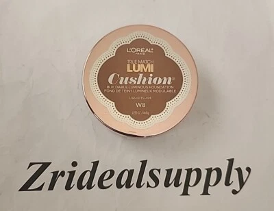 L'OREAL TRUE MATCH LUMI CUSHION FOUNDATION W8 CREME CAFE SEALED  - Image 1 of 2