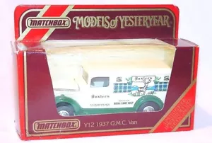 Matchbox 1:45 YESTERYEAR GMC BAXTER'S Van Y-12 MIB`87! - Picture 1 of 1