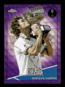 2021 Topps Chrome Tennis Purple Wave Refractors #89 Gustavo Kuerten 155/199