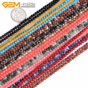 2mm 3mm 4mm Natural Gemstones Tiny Small Spacer Loose Beads For Jewellery Making - Picture 1 of 292