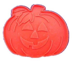 Hallmark COOKIE CUTTER Halloween Vintage PUMPKIN JOL 3.75" Holiday Plastic HARD - Picture 1 of 2