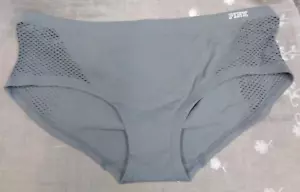 Vtg Women's PINK VICTORIA'S SECRET Panties Extra Low Rise Hipster GRAY / L - Picture 1 of 6