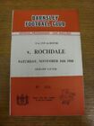 16/11/1968 Barnsley v Rochdale [FA Cup] . Condition: if no previous faults liste