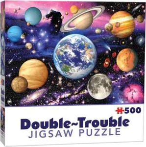 Jigsaw Puzzle Planets Cheatwell Games Double Trouble Fun Challenge - Picture 1 of 5