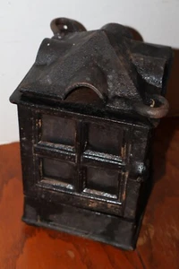 Vintage JOHN WRIGHT 1988 Cast Iron Candle Holder 9 In. Garden Decoration Lantern - Picture 1 of 5