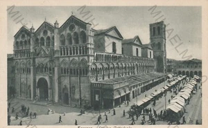 CARTOLINA *29 FERRARA EMILIA ROMAGNA PIAZZA CATTEDRALE MEMORIA VIAGGIATA 1938 - Imagen 1 de 2