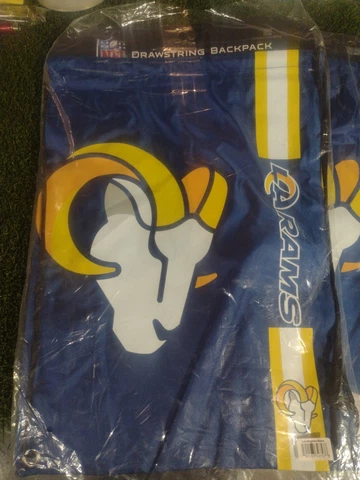 2 bags of NFL Los Angeles Rams Drawstring Backpack Cover