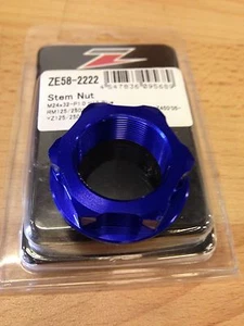RM 125 250 2004-2013 RMZ 250 07-19 RMZ 450 05-19 ZETA STEERING STEM NUT BLUE - Picture 1 of 1