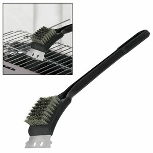 Handle Cleaning Brushes Barbecue Steel Grill Brush Cooking Bristles BBQ Tool a - Imagen 1 de 5
