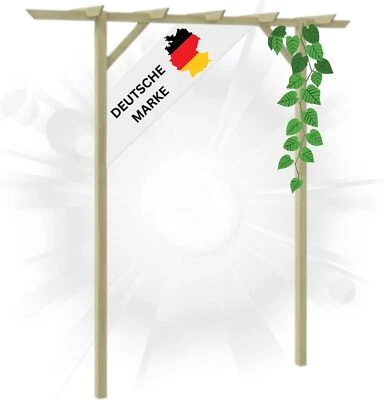 DELUKE® Pergola aus Holz LURV 200-400cm Gartenbogen Gartenpergola