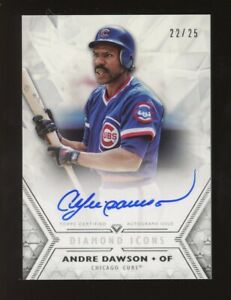 2018 Topps Diamond Icons Andre Dawson Chicago Cubs HOF AUTO 22/25