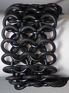 6" Chainmaille Stretch Bracelet 4 in 1 Pattern BRA4I13NEOBLAAABLA16316 - Picture 1 of 1