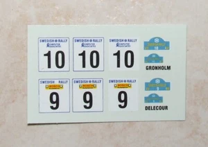 DECALS ADDITIV PEUGEOT 206 WRC SUEDE RALLYE 2000 DELECOUR/GRONHOLM IN 1/43 - Bild 1 von 1