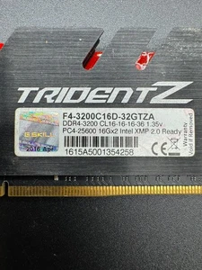 RAM G.skill 16 GB F4-3200 PC4-25600 - Picture 1 of 3