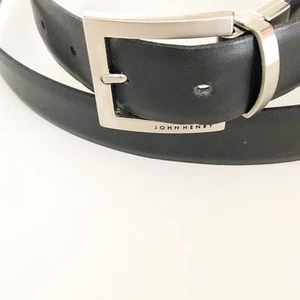 John Henry Belt Black Size 42 / 105 Made In USA & Italy - Picture 1 of 6