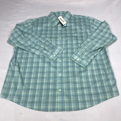 Duluth Trading Cool Max Shirt Mens 2XL Green Plaid Button Down Wrinklefighter - Image 1 of 4