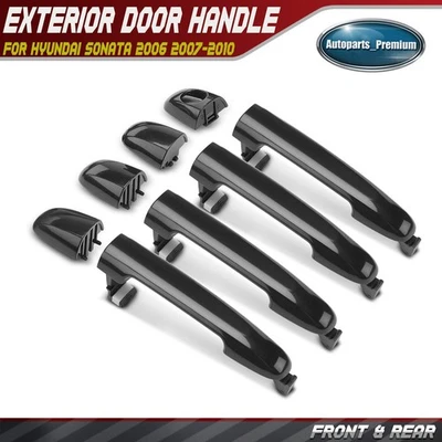 4x Manija de puerta exterior delantera y trasera para Hyundai Sonata 2006 2007 2008 2009 2010 Foto 1 de 4