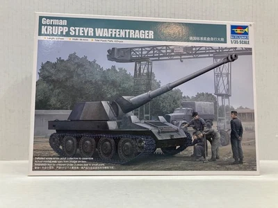 TRUMPETER 1/35  SCALE GERMAN STEYR WAFFENTRAGER  MILITARY TANK MODEL KIT - Image 1 of 4