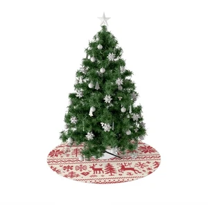 Nordic Reindeer Christmas Tree Skirt | Tree Skirt, Xmas Tree Skirt, Holiday Tree - Picture 1 of 4