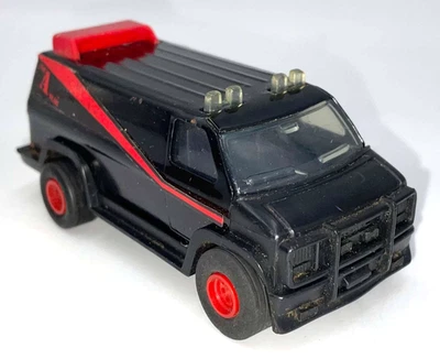 Vintage 1983 ERTL The A-TEAM 1:48 Scale Pow-R-Pull Diecast Van 4 inch Power Pull - Image 1 of 4