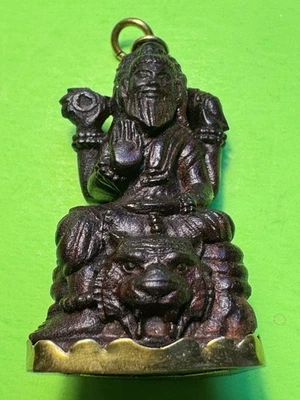 508- Pendant, Necklace Pendant, Tamarind Heartwood Pendant, Lord Brahma Pendant  - Image 1 of 4