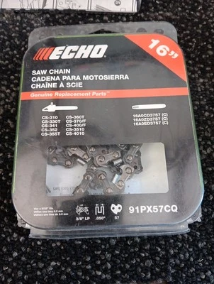 Echo 16 pulgadas Cadena de motosierra Xtraguard, 91PX57CQ embalaje de salvamento envío gratuito  Foto 1 de 2