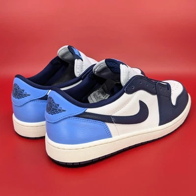 Air Jordan 1 Low Retro OG UNC Obsidian Blue Shoes Mens Size 10.5 Nike CZ0790-400 - Image 1 of 4