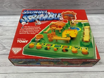 Vintage 1980's Screwball Scramble Game Tomy Boxed 100% Complete Tested Excellent - Image 1 of 4