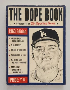 Vintage 1963 The Sporting News The Dope Book LA Dodgers Don Drysdale Cover - Bild 1 von 2