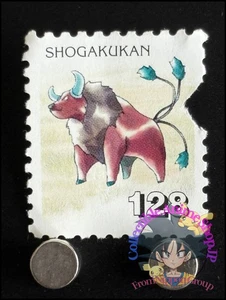 Tarjeta estampilla Tauros Pokemon japonés Shogakukan Nintendo juego anime TCG I - Imagen 1 de 3