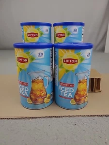 4x Mezcla de té helado instantáneo sin azúcar Lipton - Nuevo lanzamiento de stock, regular NO LIMÓN - Imagen 1 de 4