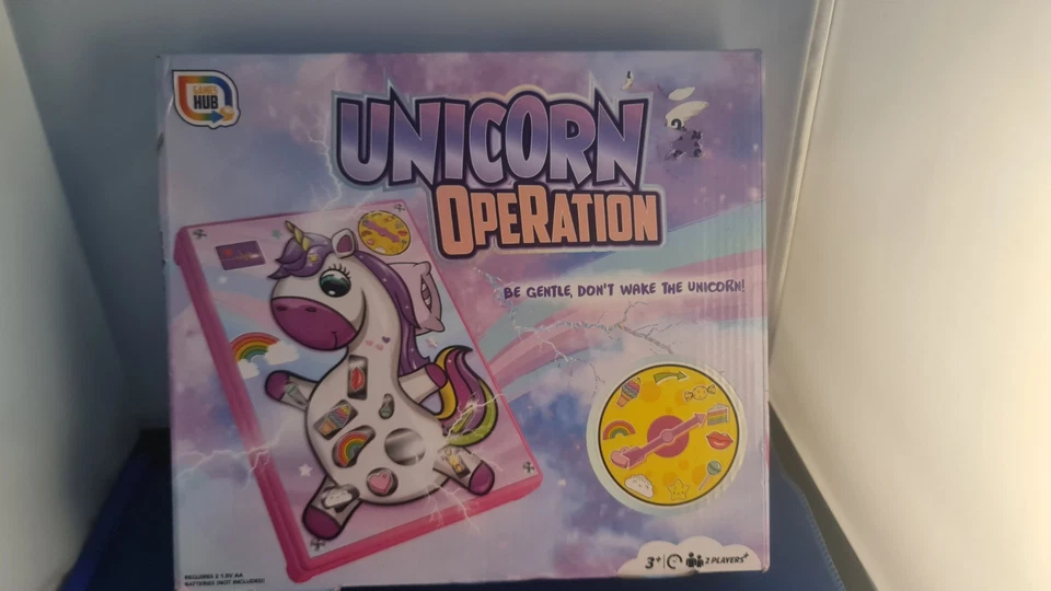 258. Unicorn Operation Game Kids Family Classic Board Play Set Fun  - Image 1 of 1