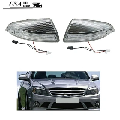 Fit Benz W164 X164 GL450 ML350 ML63 Pair LH+RH Mirror Turn Signal Lamp Light Foto 1 de 4