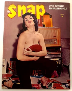 1958 SNAP Magazine Premiere Issue #1 Pin Up Art Models Flimsy Fashion VG  RARE - Imagen 1 de 2