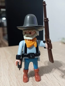PLAYMOBIL FIGURA MINERO REF 3802 MINA OESTE COWBOY WESTERN VAGON RAIL ORO PIEDRA - Bild 1 von 2