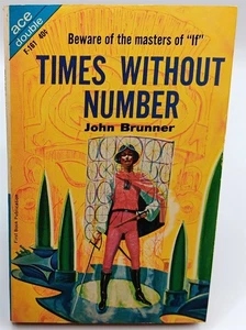 VINTAGE 1962 ACE DOUBLE F-161 TIMES WITHOUT NUMBER/J.BRUNNER/DESTINY OR VFN+/NM - Picture 1 of 4