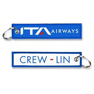 ITA Airways CREW-LIN Embroidered Tag - Foto 1 di 1