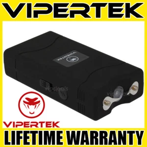 VIPERTEK Stun Gun Mini BLACK VTS-880 Rechargeable LED Flashlight - Picture 1 of 7