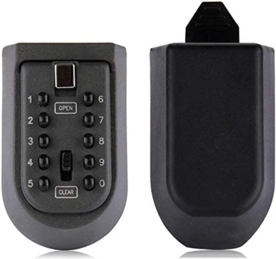 Mounted Push Button Combination Key Safe Storage Security Lock Box Rubber Cover - Image 1 of 4