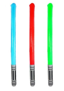 3 Inflatable Space Sabers - 90cm - Blow Up Loot/Party Bag Light Star Wars Kids - Picture 1 of 4
