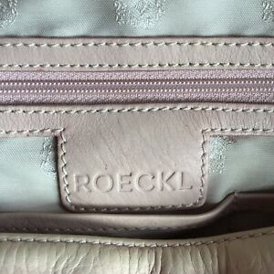 -ROECKL-Leder Tasche beige-Bag-Henkeltasche-Schultertasche-eleganter Allrounder-